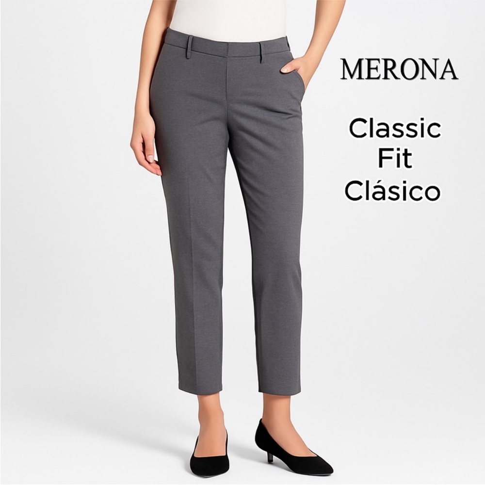 Merona Women's Tailored Gray Trousers